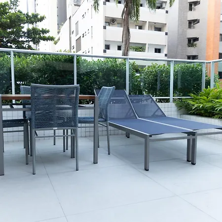 Apartamento Apto No Cond Infinity 600 Lindo Vista Mar Confortavel Novo, Andar Alto Meirelles *