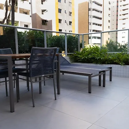 Apto No Cond Infinity 600 Lindo Vista Mar Confortavel Novo, Andar Alto Meirelles *